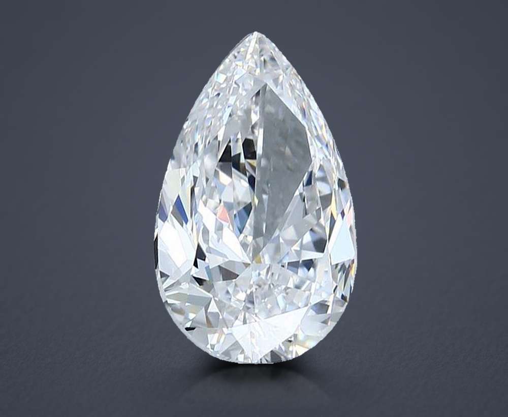 3.70 Carat Pear Natural Diamond