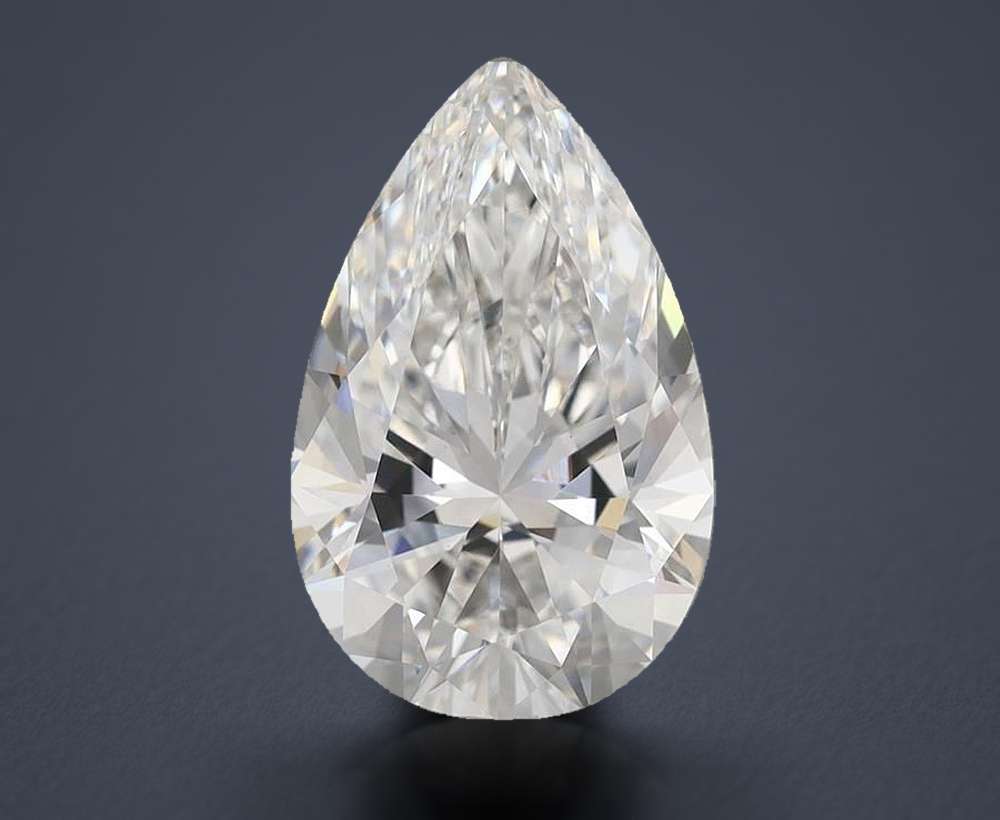 5.00 Carat Pear Lab Diamond