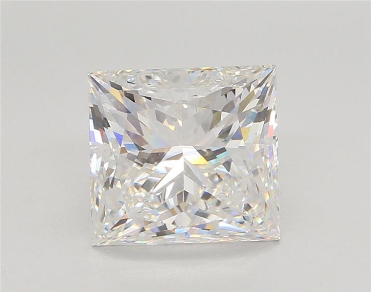 4.03ct F VS1 Rare Carat Ideal Cut Princess Lab Grown Diamond