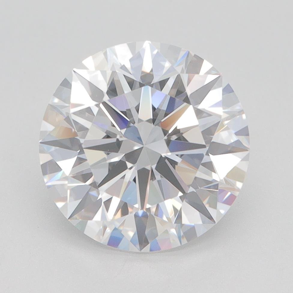 3.01ct D VS1 Rare Carat Ideal Cut Round Lab Grown Diamond