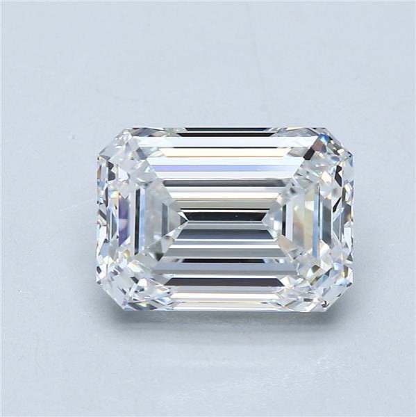 3.50ct E VVS2 Rare Carat Ideal Cut Emerald Diamond