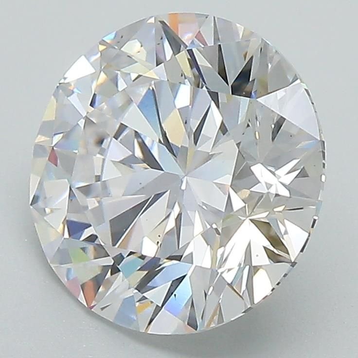 3.09ct D SI1 Rare Carat Ideal Cut Round Lab Grown Diamond