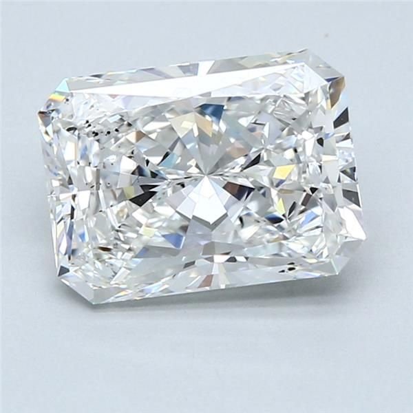 3.01ct E SI1 Rare Carat Ideal Cut Radiant Diamond
