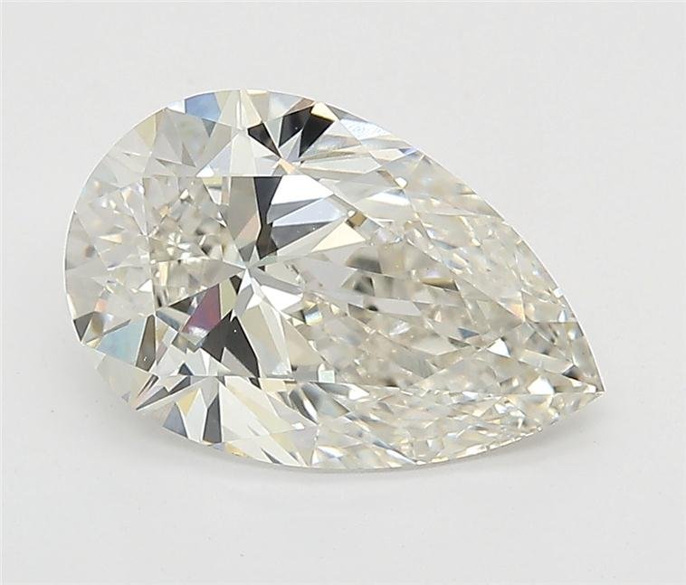 3.01ct H VS1 Rare Carat Ideal Cut Pear Lab Grown Diamond