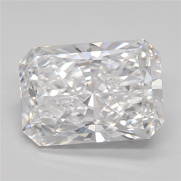 3.04ct D VVS2 Rare Carat Ideal Cut Radiant Lab Grown Diamond
