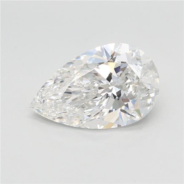 1.60ct E VVS2 Rare Carat Ideal Cut Pear Lab Grown Diamond
