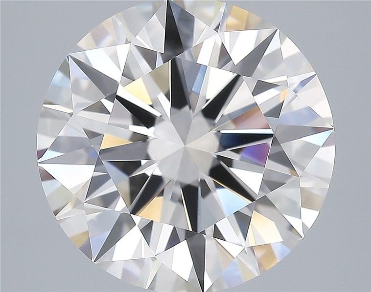 5.47ct K IF Rare Carat Ideal Cut Round Diamond