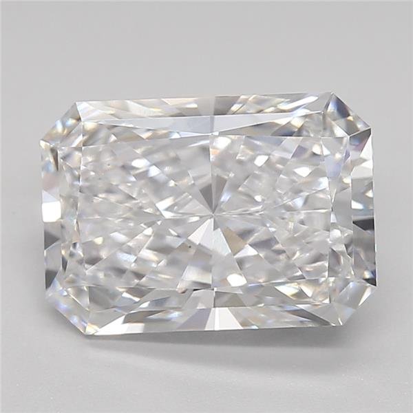 3.06ct D VS1 Rare Carat Ideal Cut Radiant Lab Grown Diamond