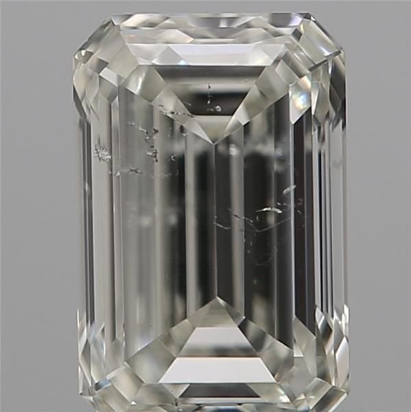 0.51ct J SI2 Rare Carat Ideal Cut Emerald Diamond