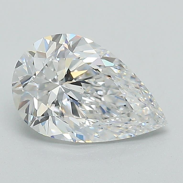 1.38ct D VVS2 Rare Carat Ideal Cut Pear Lab Grown Diamond