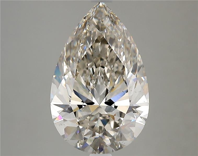 4.07ct H VS2 Rare Carat Ideal Cut Pear Lab Grown Diamond