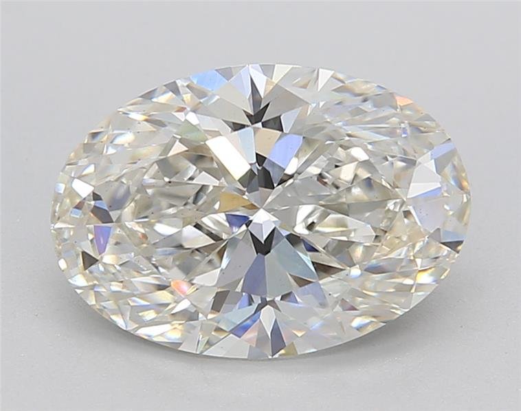 3.10ct G VS2 Rare Carat Ideal Cut Oval Lab Grown Diamond