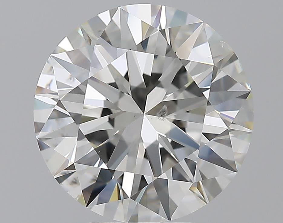 5.01ct J SI1 Rare Carat Ideal Cut Round Diamond