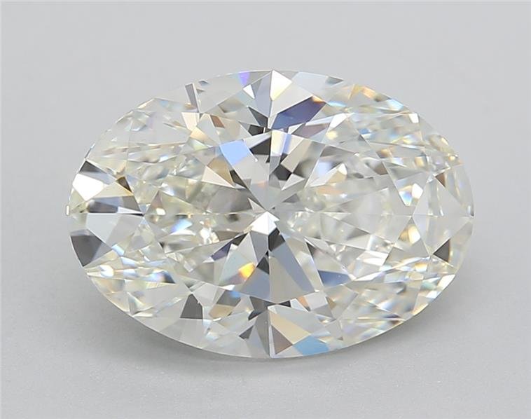 4.09ct H VVS2 Rare Carat Ideal Cut Oval Lab Grown Diamond