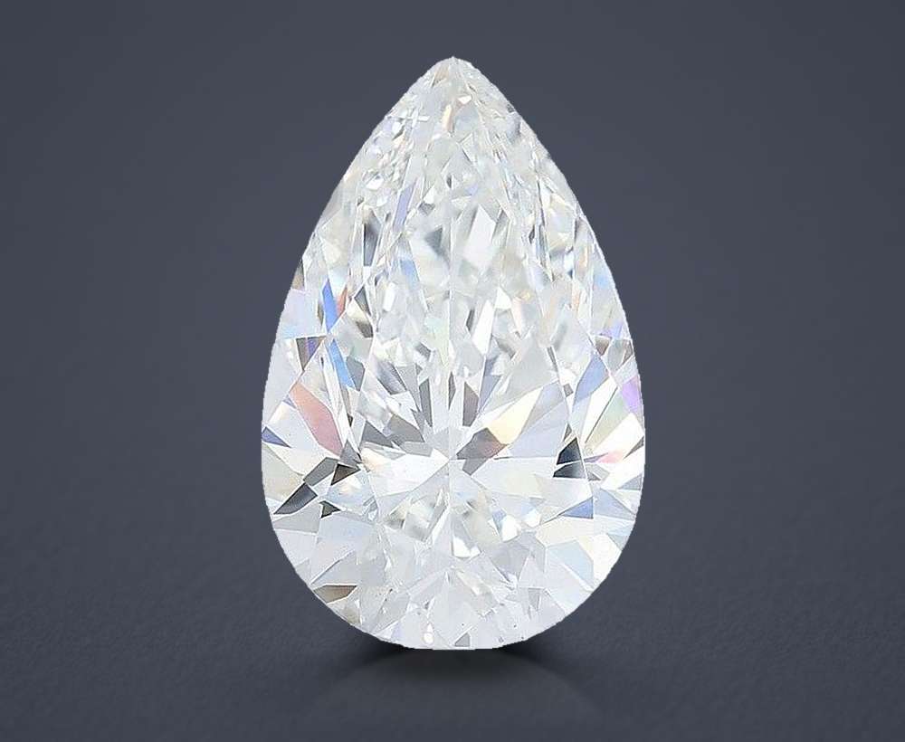 6.07 Carat Pear Lab Diamond