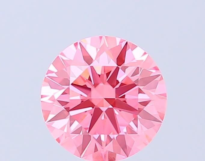 1.50 Ct. Fancy Vivid Pink Round Lab Diamond