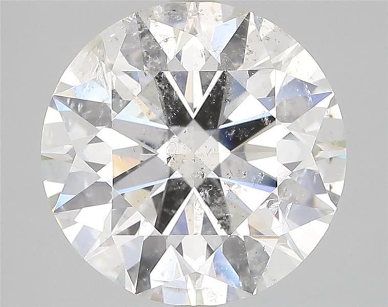 5.02ct G SI2 Rare Carat Ideal Cut Round Diamond