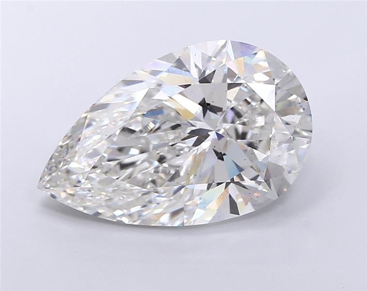 11.08ct F VS2 Rare Carat Ideal Cut Pear Lab Grown Diamond