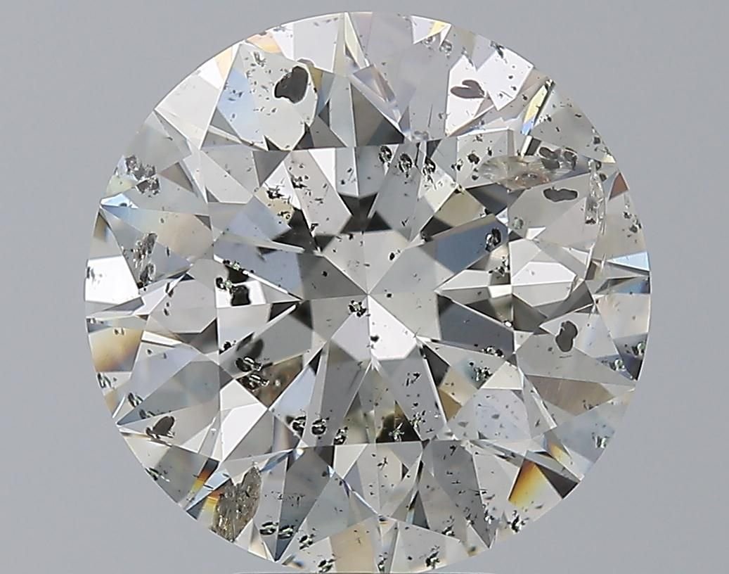 7.01ct H SI2 Rare Carat Ideal Cut Round Diamond