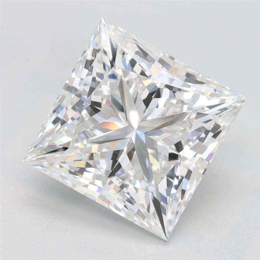 4.05ct E VVS1 Rare Carat Ideal Cut Princess Lab Grown Diamond