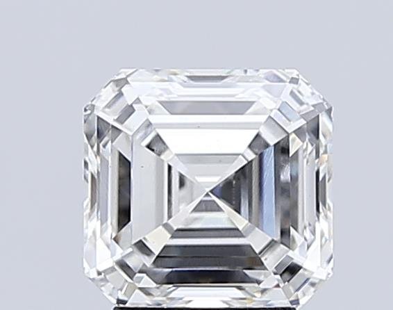 3.00ct F VS2 Rare Carat Ideal Cut Asscher Lab Grown Diamond