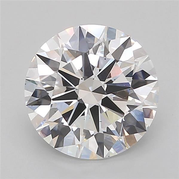 3.01ct E VS2 Rare Carat Ideal Cut Round Lab Grown Diamond