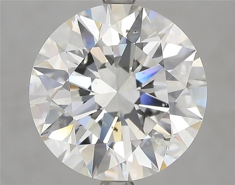 5.13ct H SI1 Rare Carat Ideal Cut Round Diamond