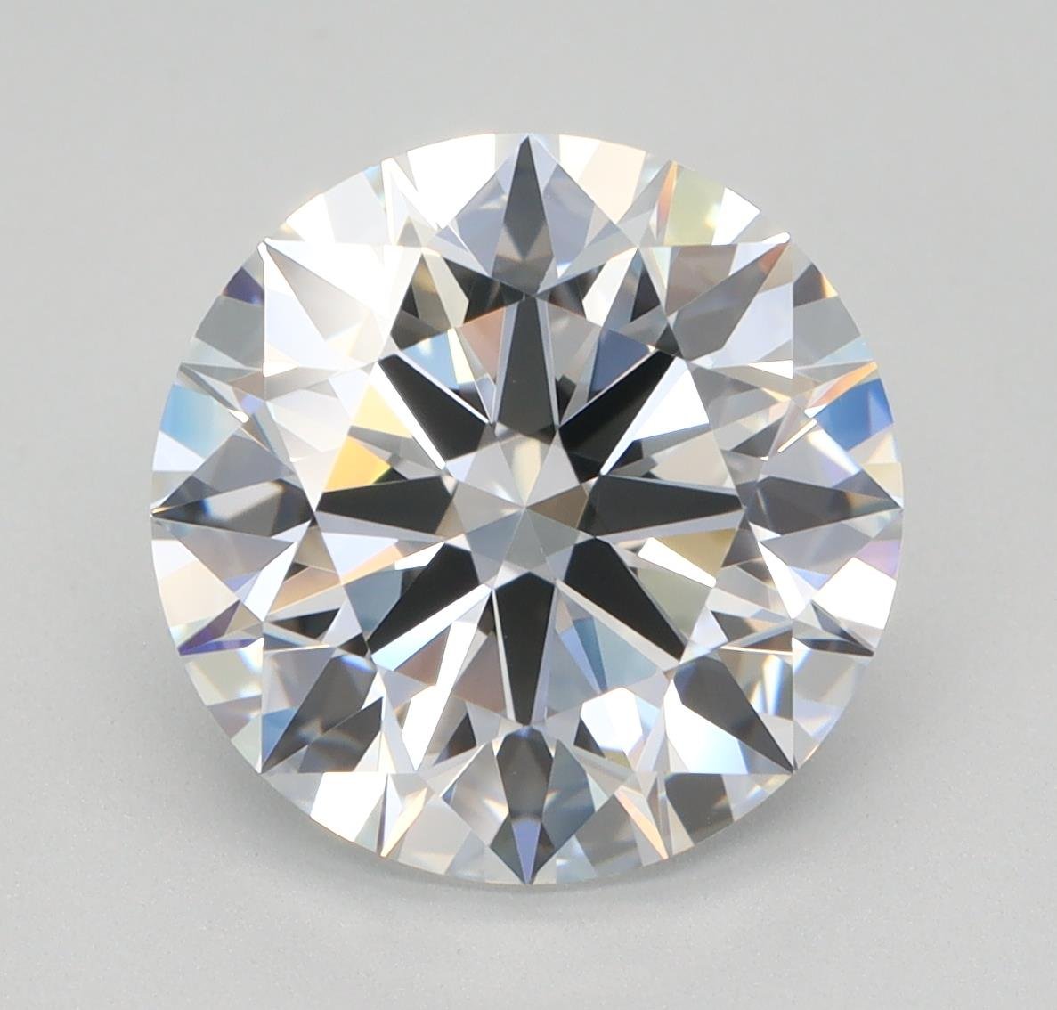 3.13ct E VVS1 Rare Carat Ideal Cut Round Lab Grown Diamond