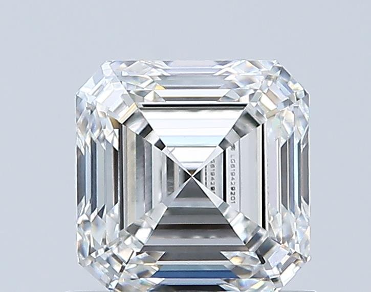 1.06ct F VS2 Rare Carat Ideal Cut Asscher Lab Grown Diamond