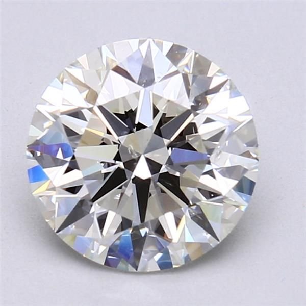2.01ct J SI2 Rare Carat Ideal Cut Round Diamond