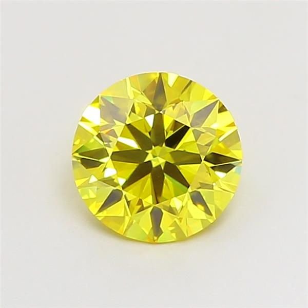 1.18 Ct. Fancy Vivid Yellow Round Lab Diamond