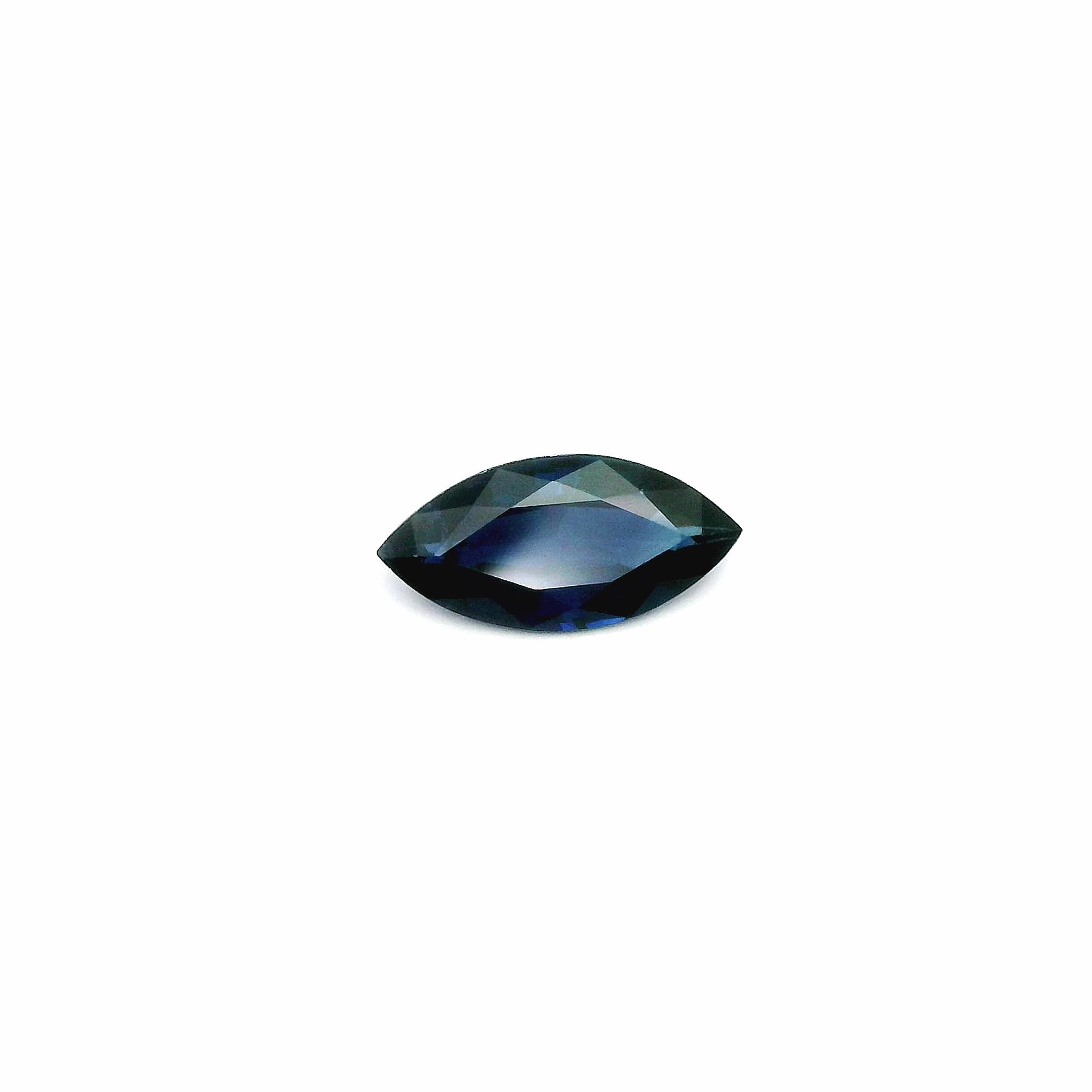 1.44 Carat Blue Marquise Sapphire