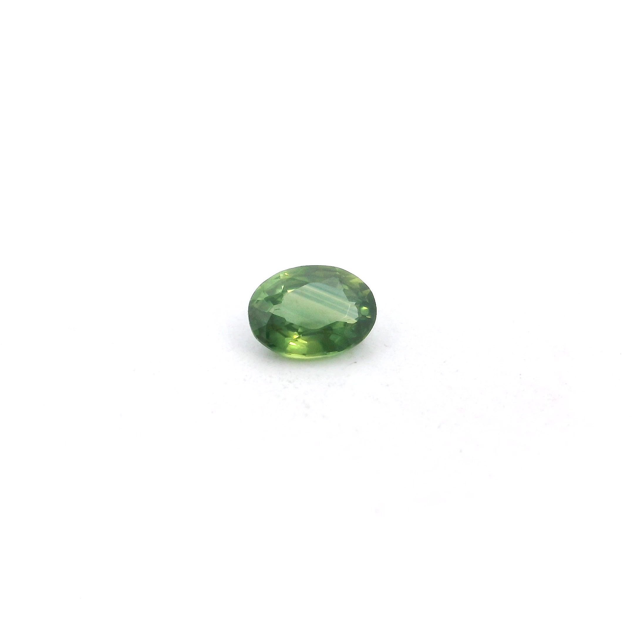 0.44 Carat Green Oval Sapphire