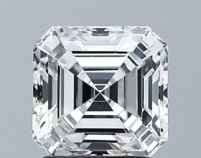 1.61ct E SI1 Rare Carat Ideal Cut Asscher Lab Grown Diamond