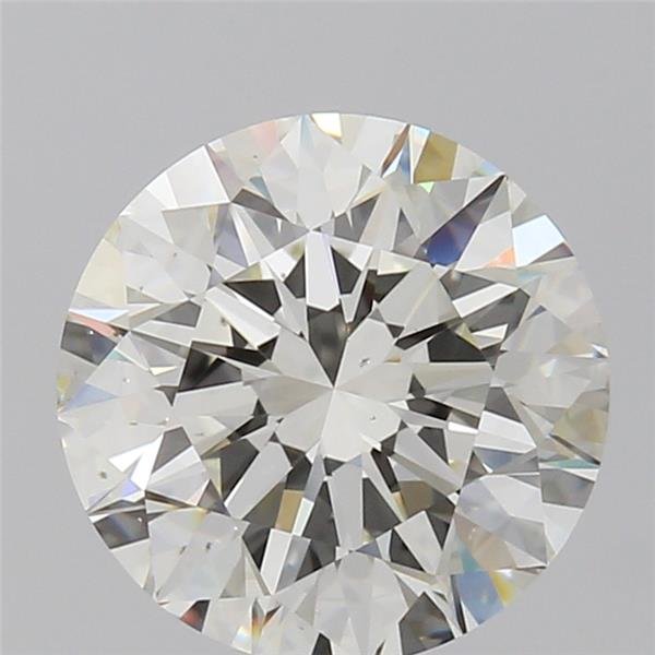 3.51ct J VS2 Rare Carat Ideal Cut Round Diamond