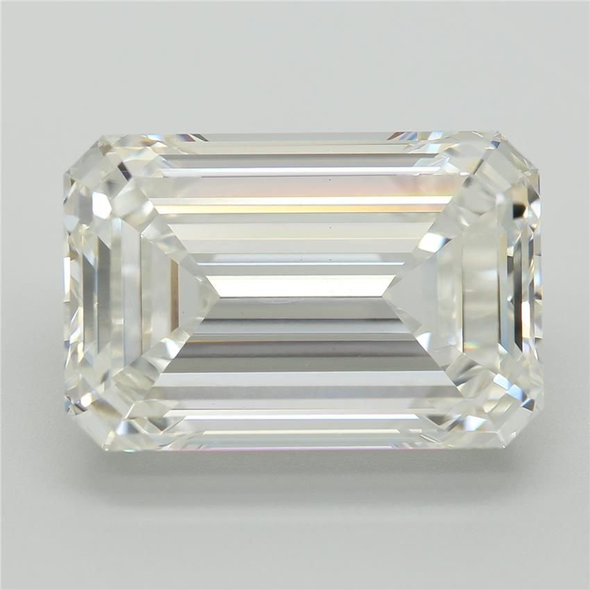 10.58ct F VVS2 Very Good Cut Emerald Lab Grown Diamond