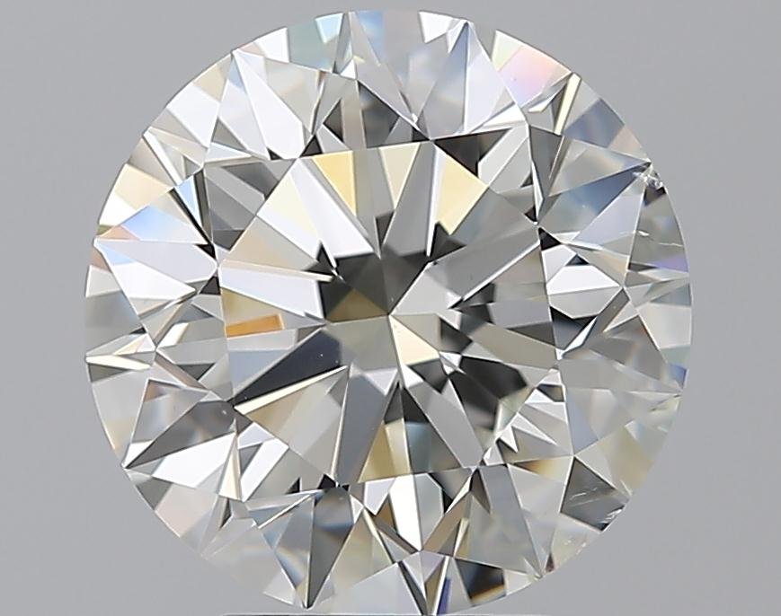 4.20ct J SI1 Excellent Cut Round Diamond