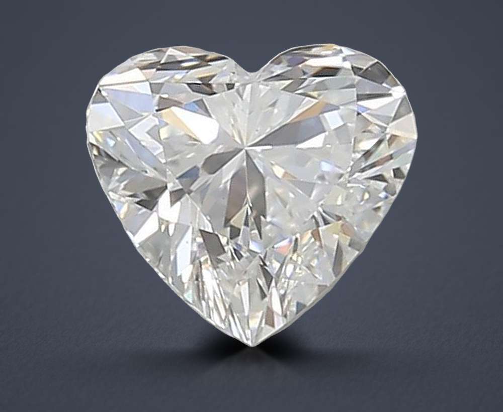1.00 Carat Heart Lab Diamond
