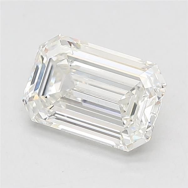 1.53ct F VS2 Rare Carat Ideal Cut Emerald Lab Grown Diamond