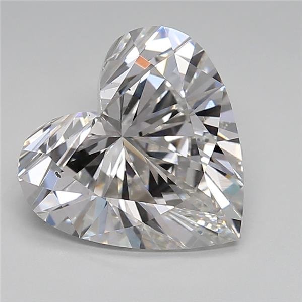 2.55ct G SI1 Rare Carat Ideal Cut Heart Lab Grown Diamond