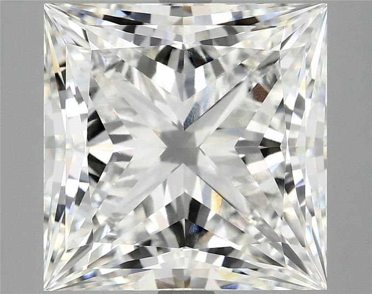 7.68ct E VVS2 Rare Carat Ideal Cut Princess Lab Grown Diamond
