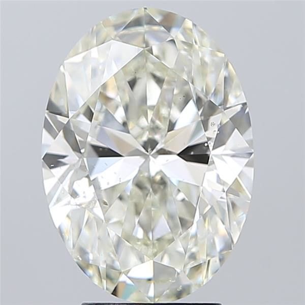 4.01ct K SI2 Rare Carat Ideal Cut Oval Diamond