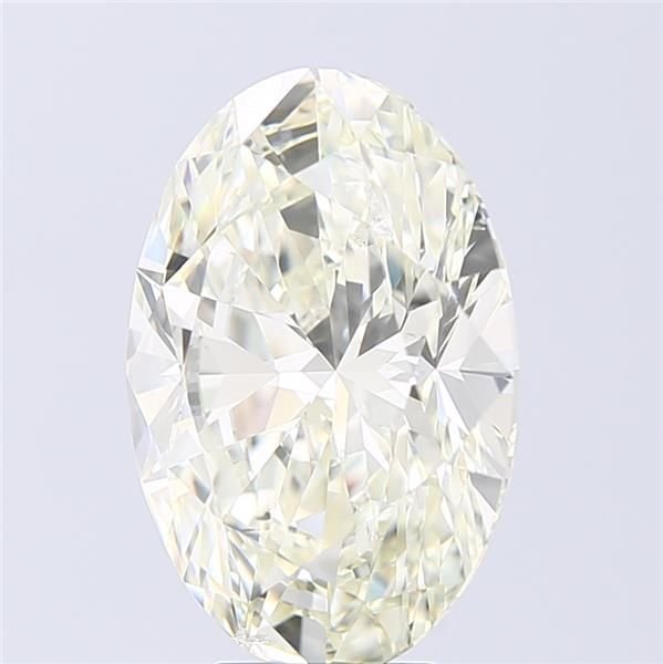 6.01ct K SI1 Rare Carat Ideal Cut Oval Diamond