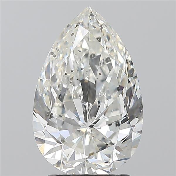 2.50ct I SI2 Rare Carat Ideal Cut Pear Diamond