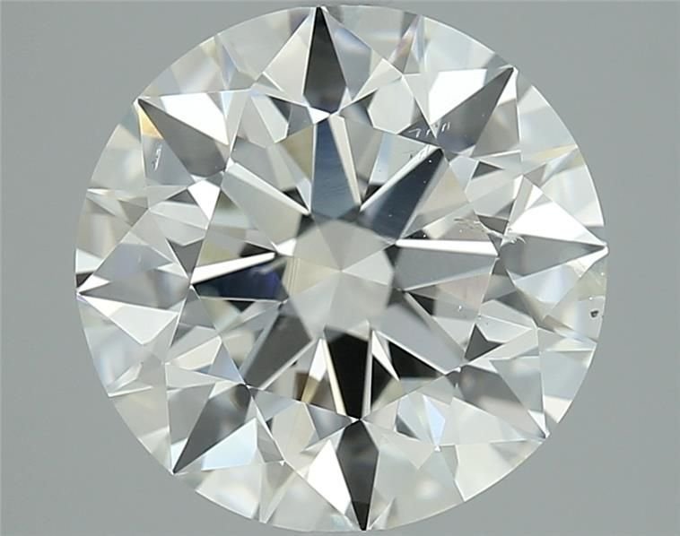 4.02ct J SI2 Rare Carat Ideal Cut Round Diamond