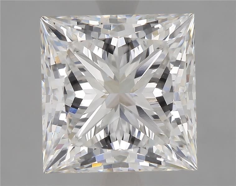 5.51ct F VS1 Rare Carat Ideal Cut Princess Lab Grown Diamond