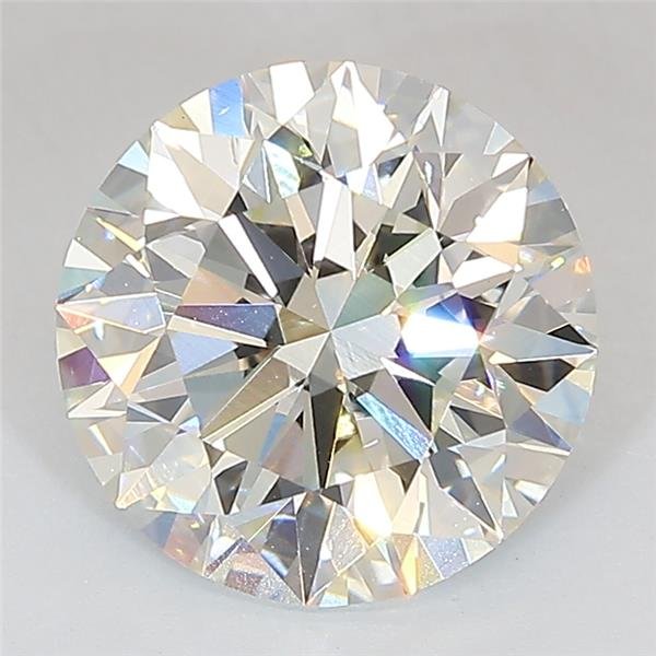 3.02ct J VS2 Excellent Cut Round Lab Grown Diamond