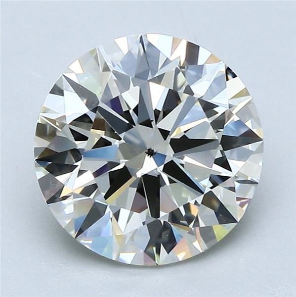 3.01ct K SI1 Rare Carat Ideal Cut Round Diamond