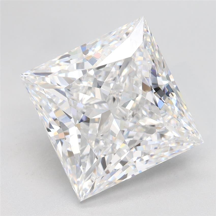 4.23ct D VVS2 Rare Carat Ideal Cut Princess Lab Grown Diamond