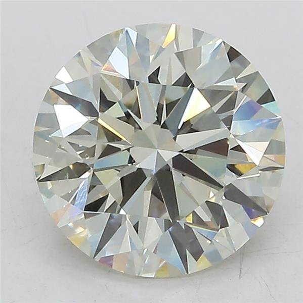 3.03ct J VS2 Rare Carat Ideal Cut Round Lab Grown Diamond